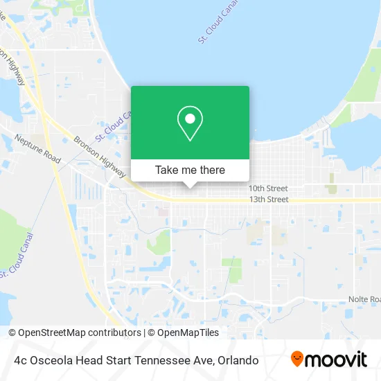 Mapa de 4c Osceola Head Start Tennessee Ave