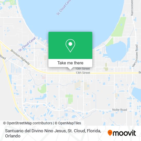 Santuario del Divino Nino Jesus, St. Cloud, Florida map