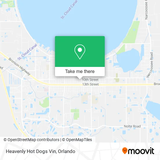 Mapa de Heavenly Hot Dogs Vin