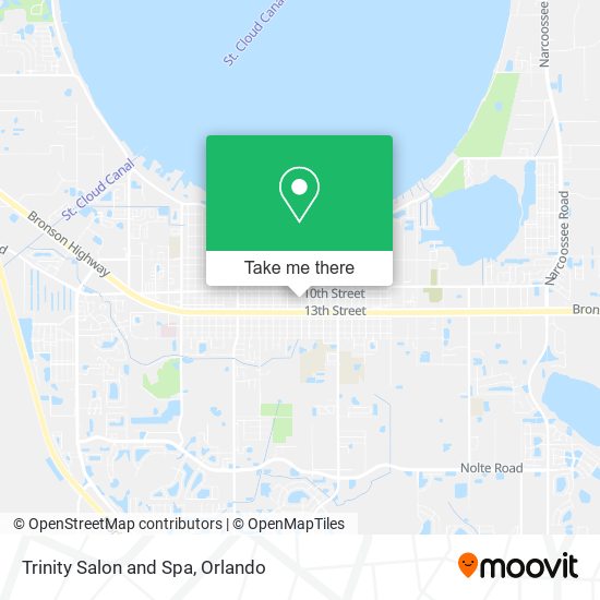Trinity Salon and Spa map