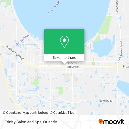 Trinity Salon and Spa map