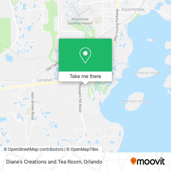 Mapa de Diane's Creations and Tea Room