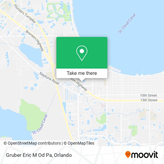Gruber Eric M Od Pa map