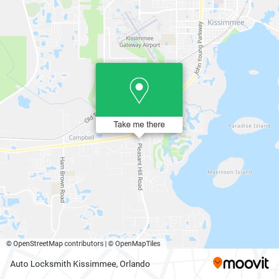 Mapa de Auto Locksmith Kissimmee
