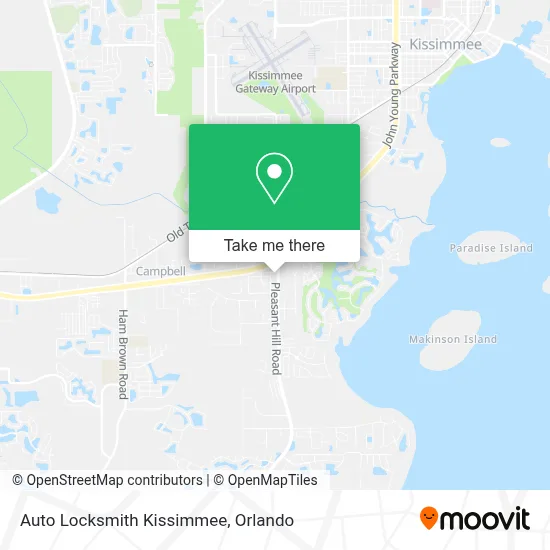 Auto Locksmith Kissimmee map