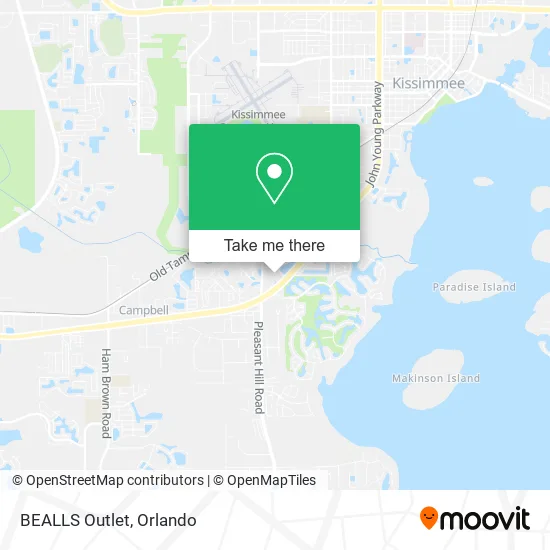 Mapa de BEALLS Outlet