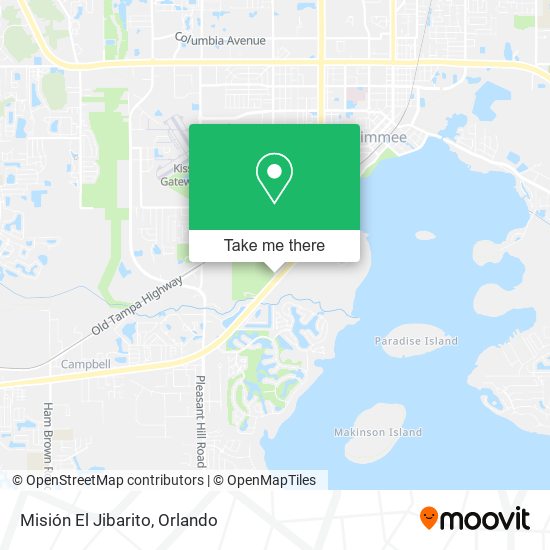 Misión El Jibarito map