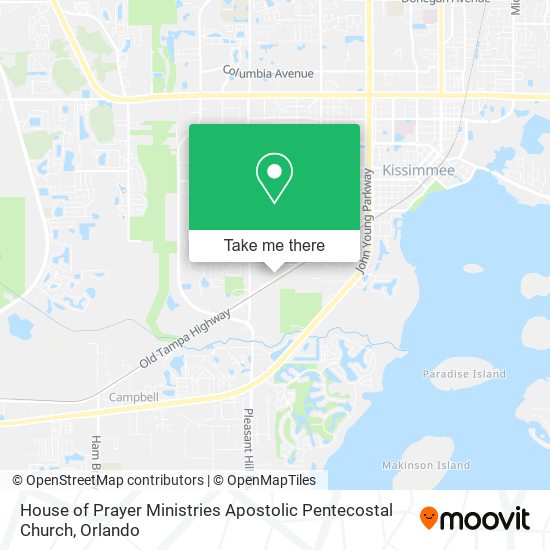 Mapa de House of Prayer Ministries Apostolic Pentecostal Church