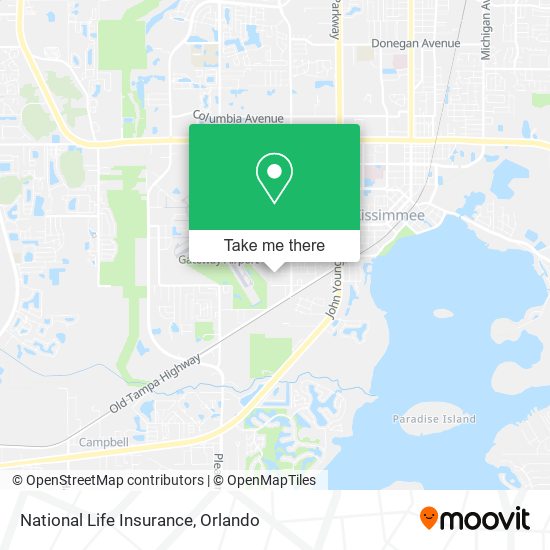 National Life Insurance map