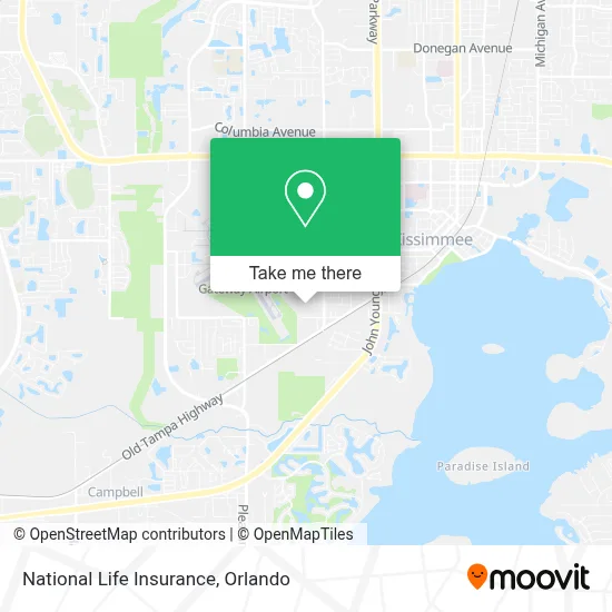 National Life Insurance map