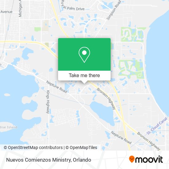 Mapa de Nuevos Comienzos Ministry