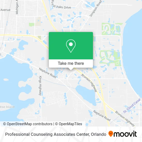 Professional Counseling Associates Center map