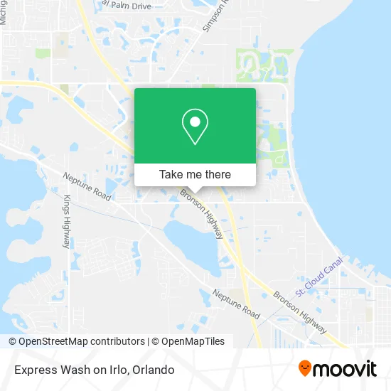 Express Wash on Irlo map