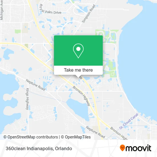 360clean Indianapolis map