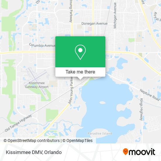 Kissimmee DMV map