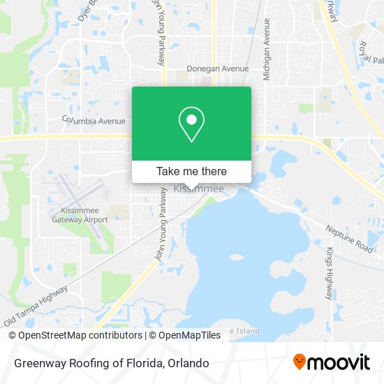 Greenway Roofing of Florida map