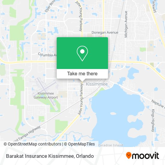 Barakat Insurance Kissimmee map