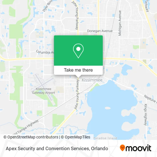 Apex Security and Convention Services map