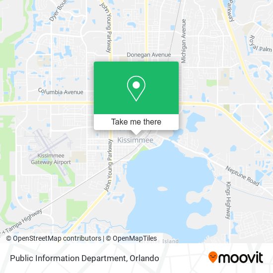 Public Information Department map