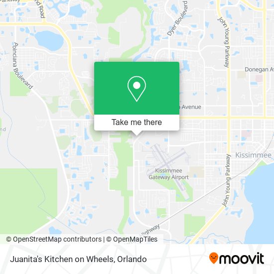 Juanita's Kitchen on Wheels map