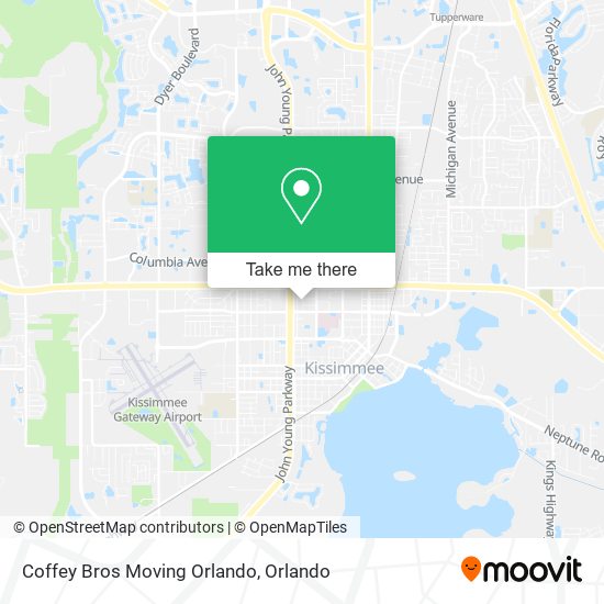 Mapa de Coffey Bros Moving Orlando