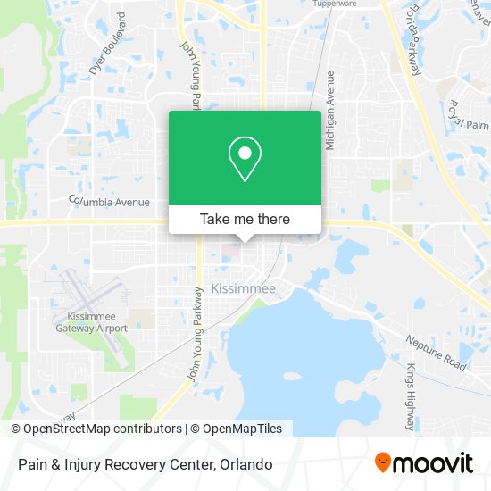 Mapa de Pain & Injury Recovery Center