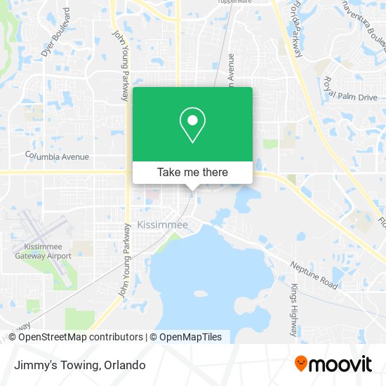 Jimmy's Towing map