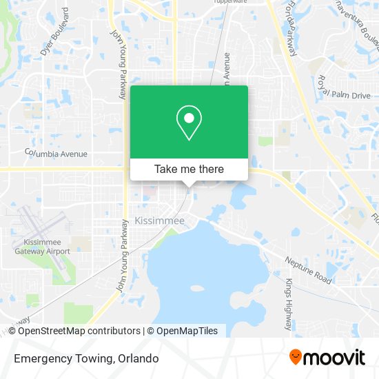 Mapa de Emergency Towing