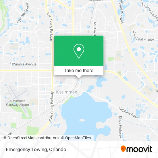 Mapa de Emergency Towing