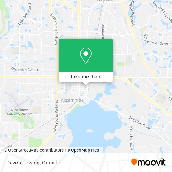 Dave's Towing map