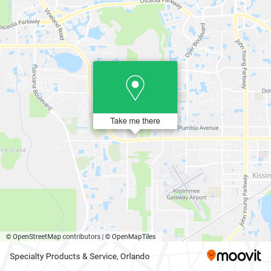 Specialty Products & Service map