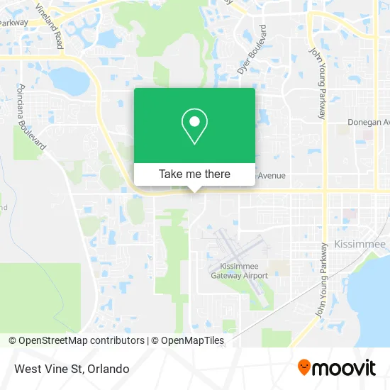 West Vine St map
