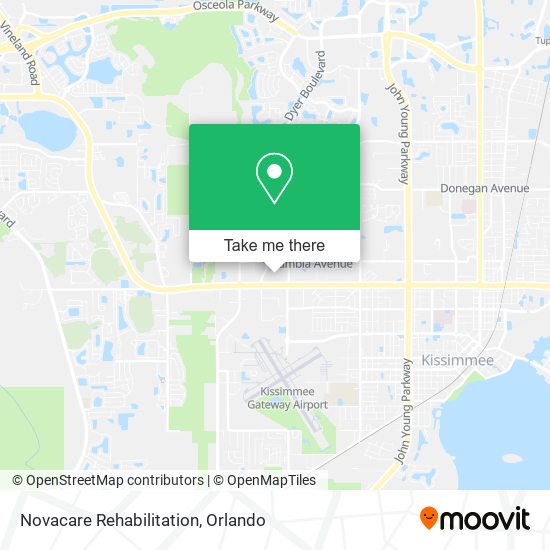 Novacare Rehabilitation map