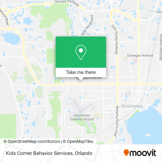 Kids Corner Behavior Services map