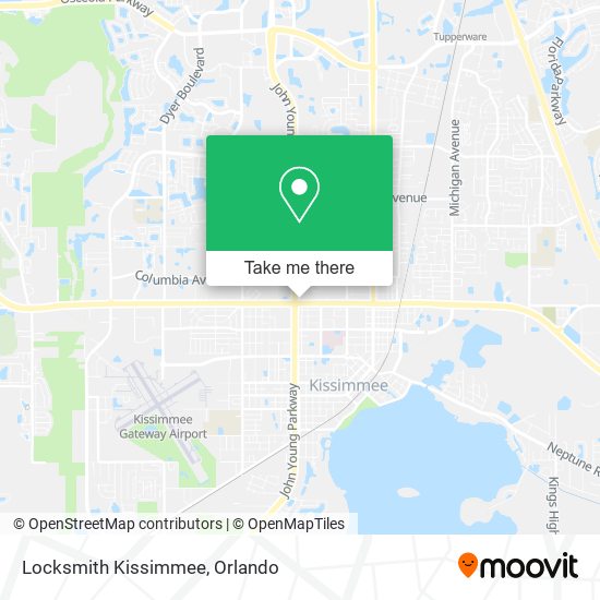 Locksmith Kissimmee map