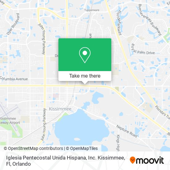 Iglesia Pentecostal Unida Hispana, Inc. Kissimmee, Fl map