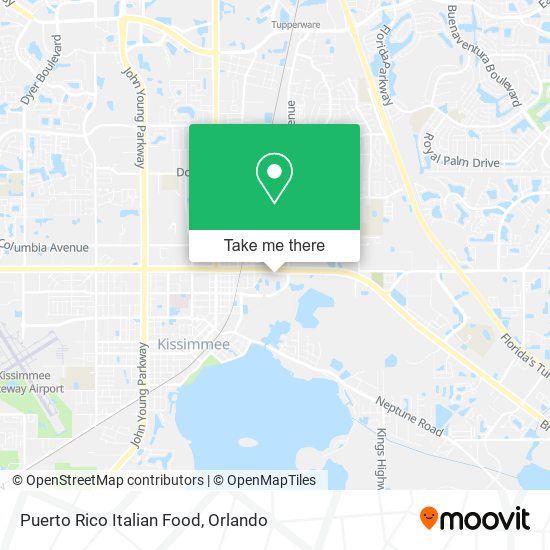 Puerto Rico Italian Food map