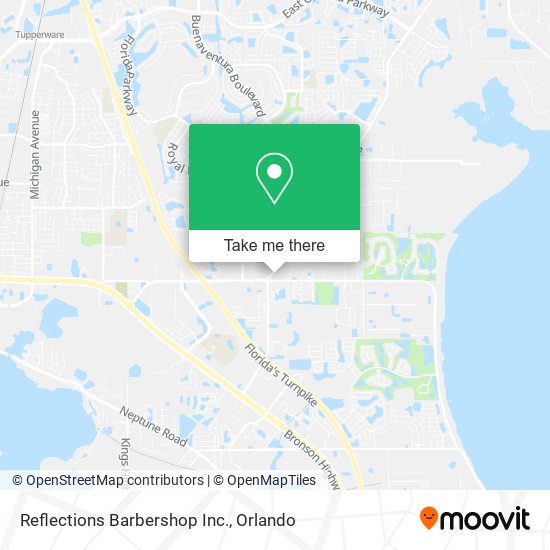 Reflections Barbershop Inc. map