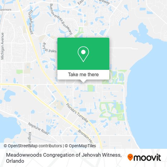 Meadowwoods Congregation of Jehovah Witness map
