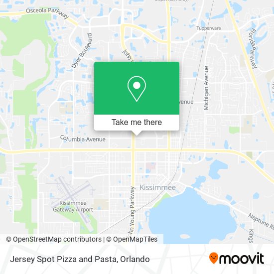 Mapa de Jersey Spot Pizza and Pasta