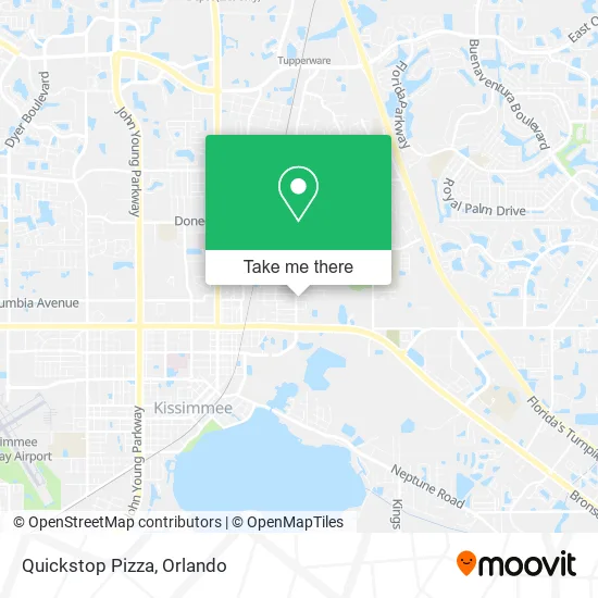 Quickstop Pizza map