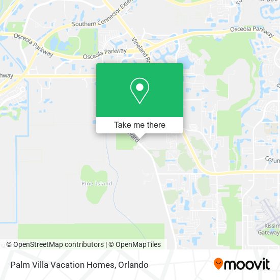 Palm Villa Vacation Homes map