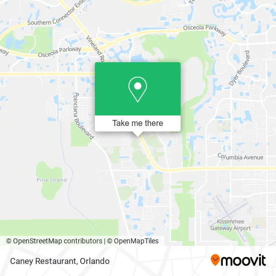 Mapa de Caney Restaurant