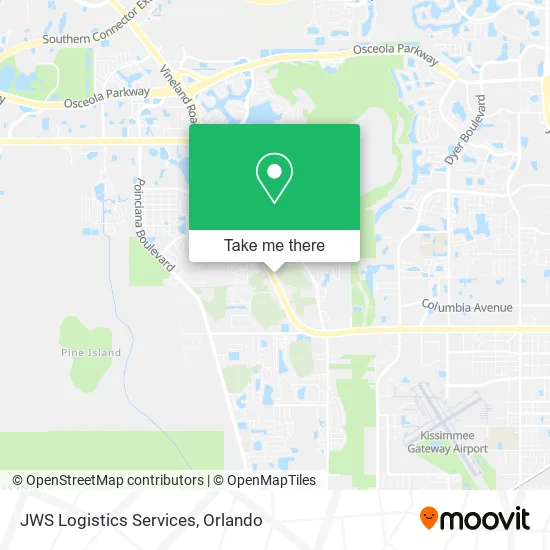 Mapa de JWS Logistics Services