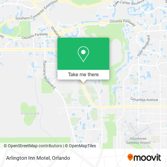 Mapa de Arlington Inn Motel