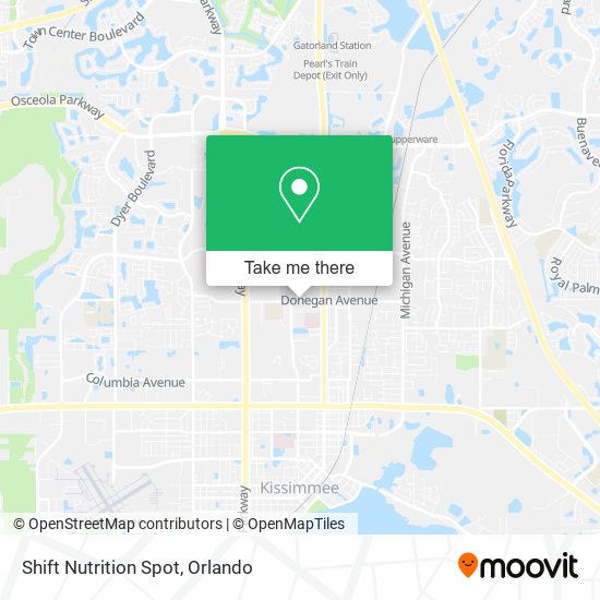 Mapa de Shift Nutrition Spot