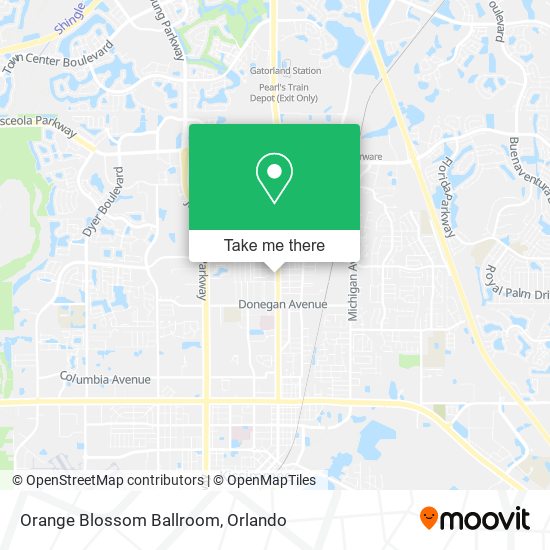 Orange Blossom Ballroom map