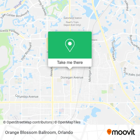 Mapa de Orange Blossom Ballroom
