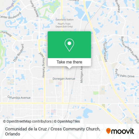 Mapa de Comunidad de la Cruz / Cross Community Church