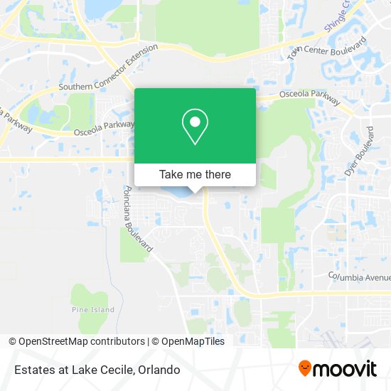 Estates at Lake Cecile map